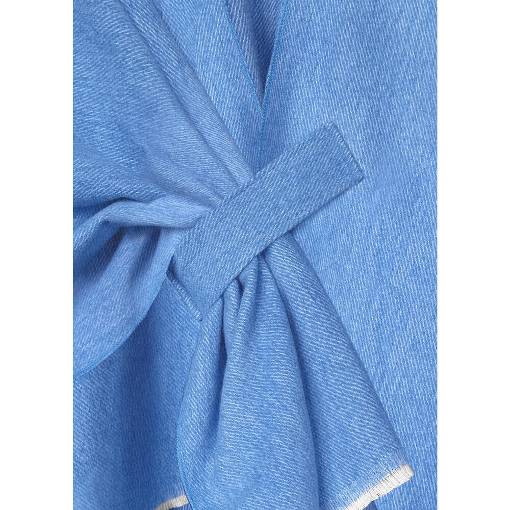 2862 Women's Shawl Wraps Open Front Poncho Cape Oversized Scarves(blue) - Picture 6 of 6